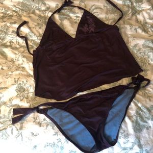Cute tankini plum